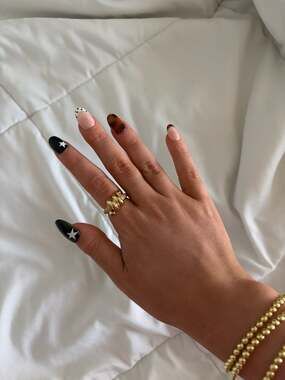 Gold Snake Wrap Ring - Sculptural Statement Finger Ring - Adjustable